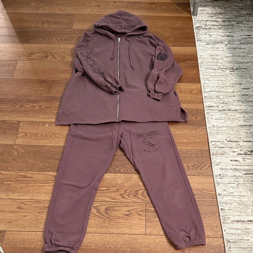 Badwood Purple Tracksuit Set